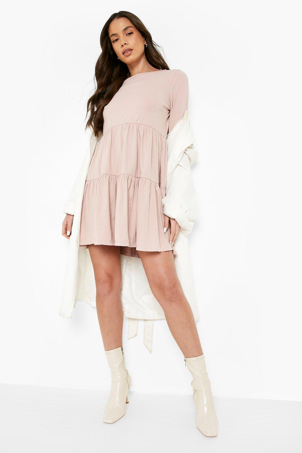 Long Sleeve Smock Dress | boohoo Long Sleeve Smock Dress | boohoo