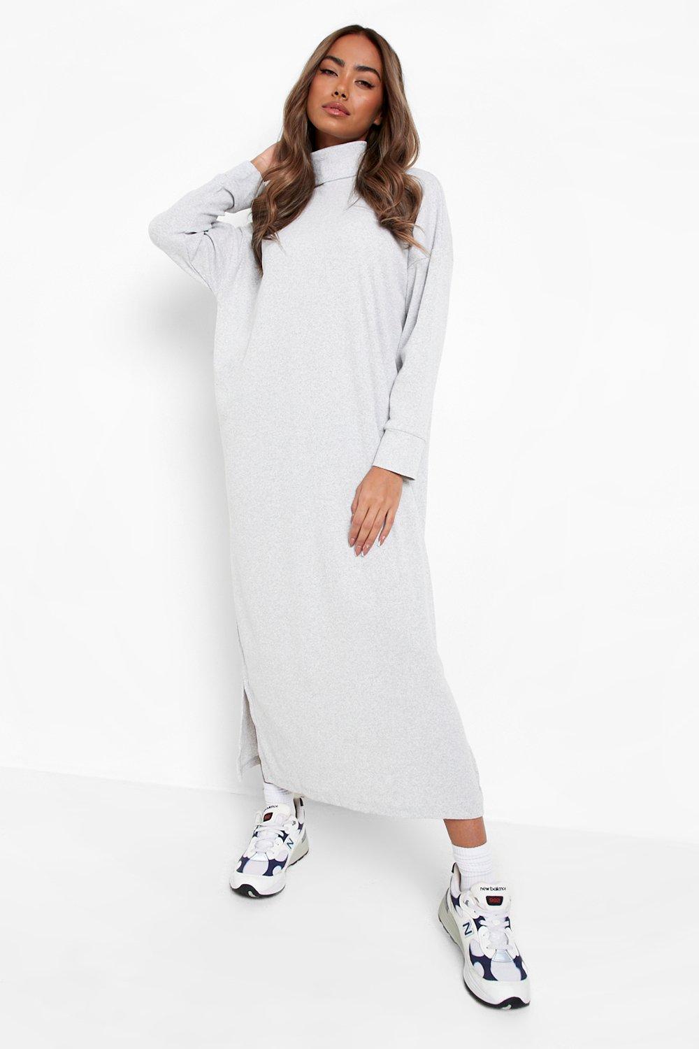 Midaxi dress long outlet sleeve