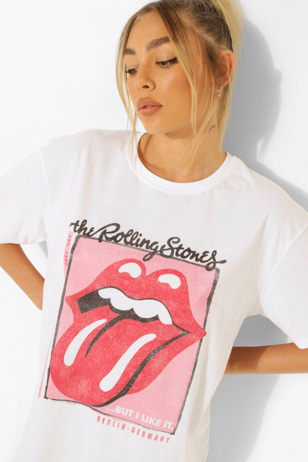 Vestido camiseta de los Rolling Stones con lengua