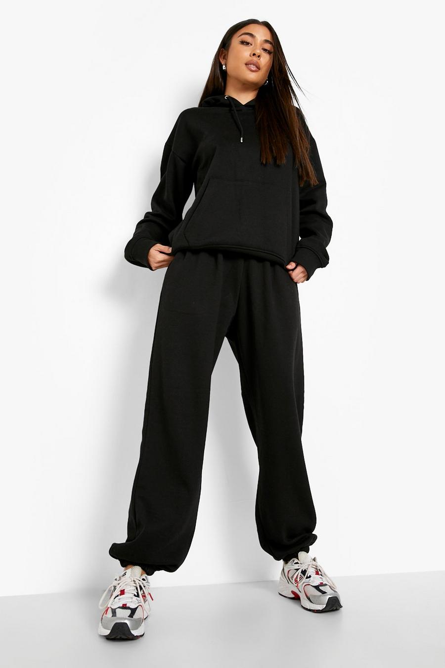 Black Recycled Oversized Joggers image number 1
