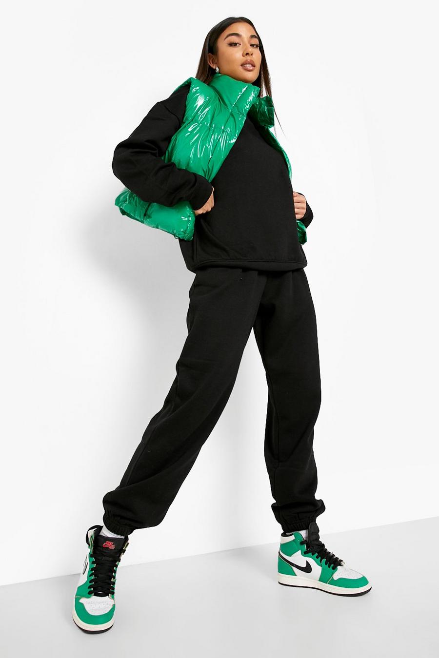Black Recycled Sweatshirt Joggers image number 1