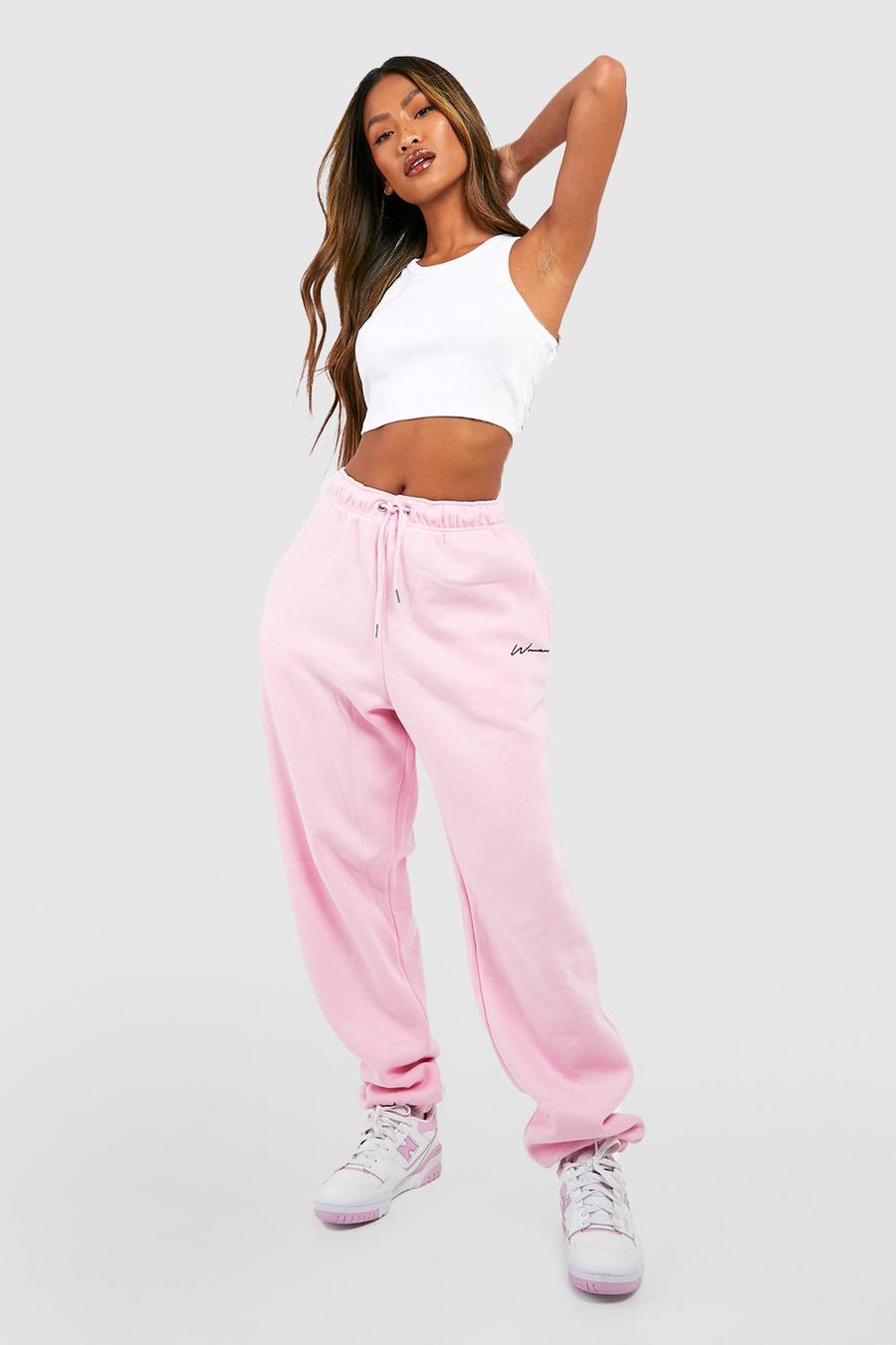 Pale pink Oversized Woman Joggers image number 1