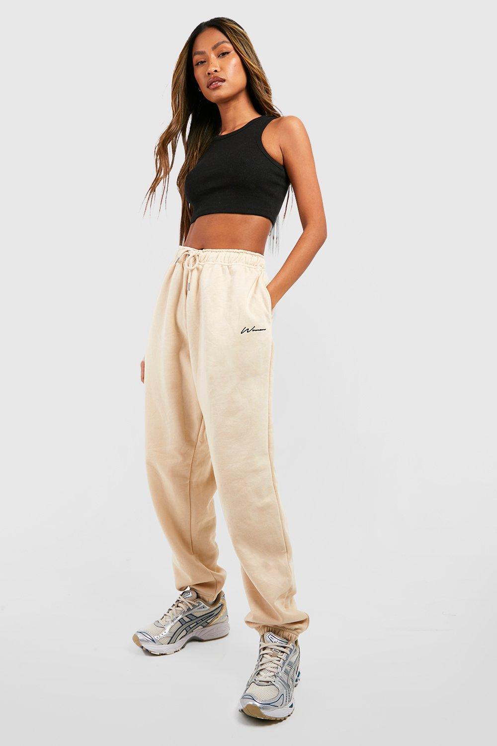 Boohoo discount pink joggers