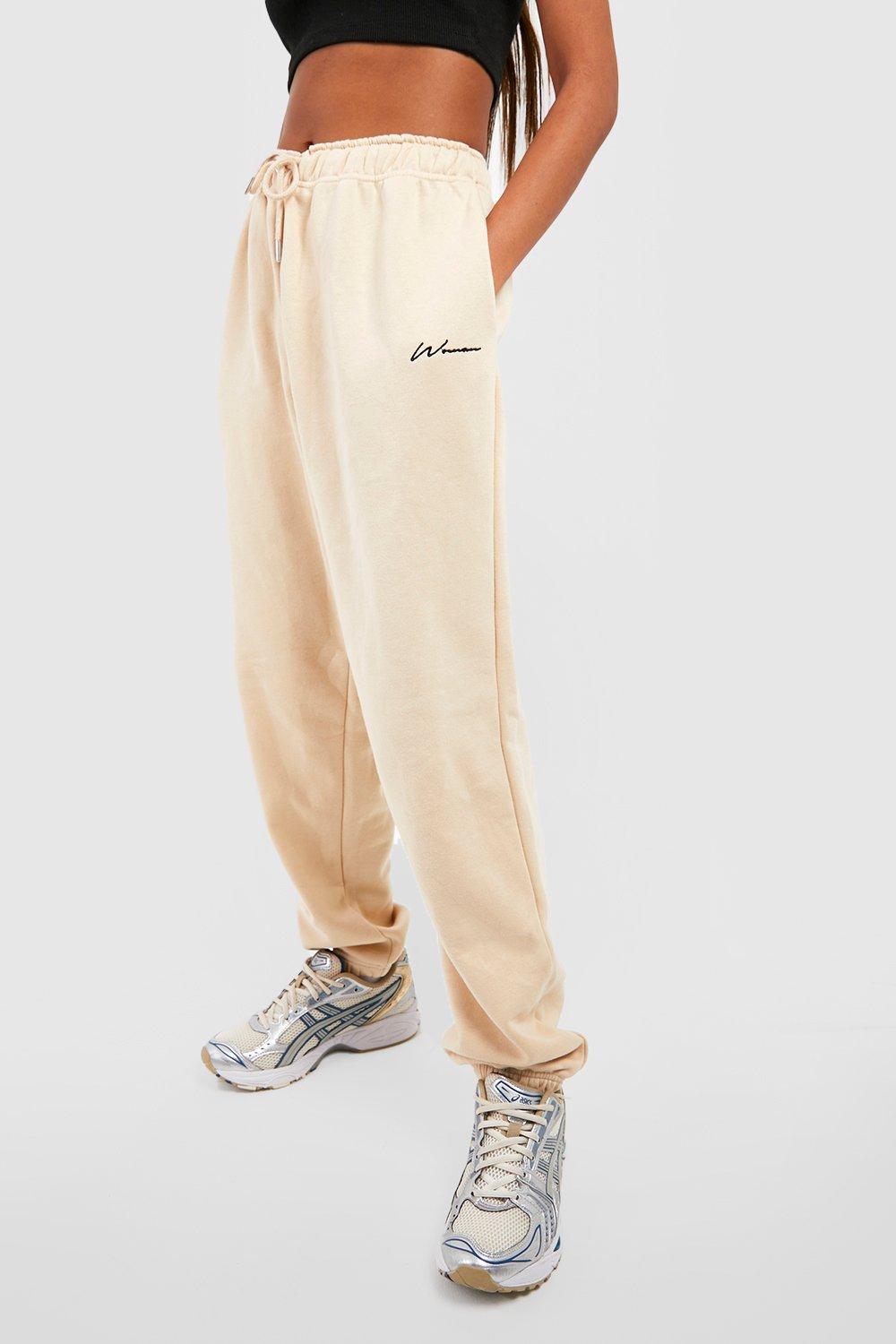 Stone Oversized Woman Joggers