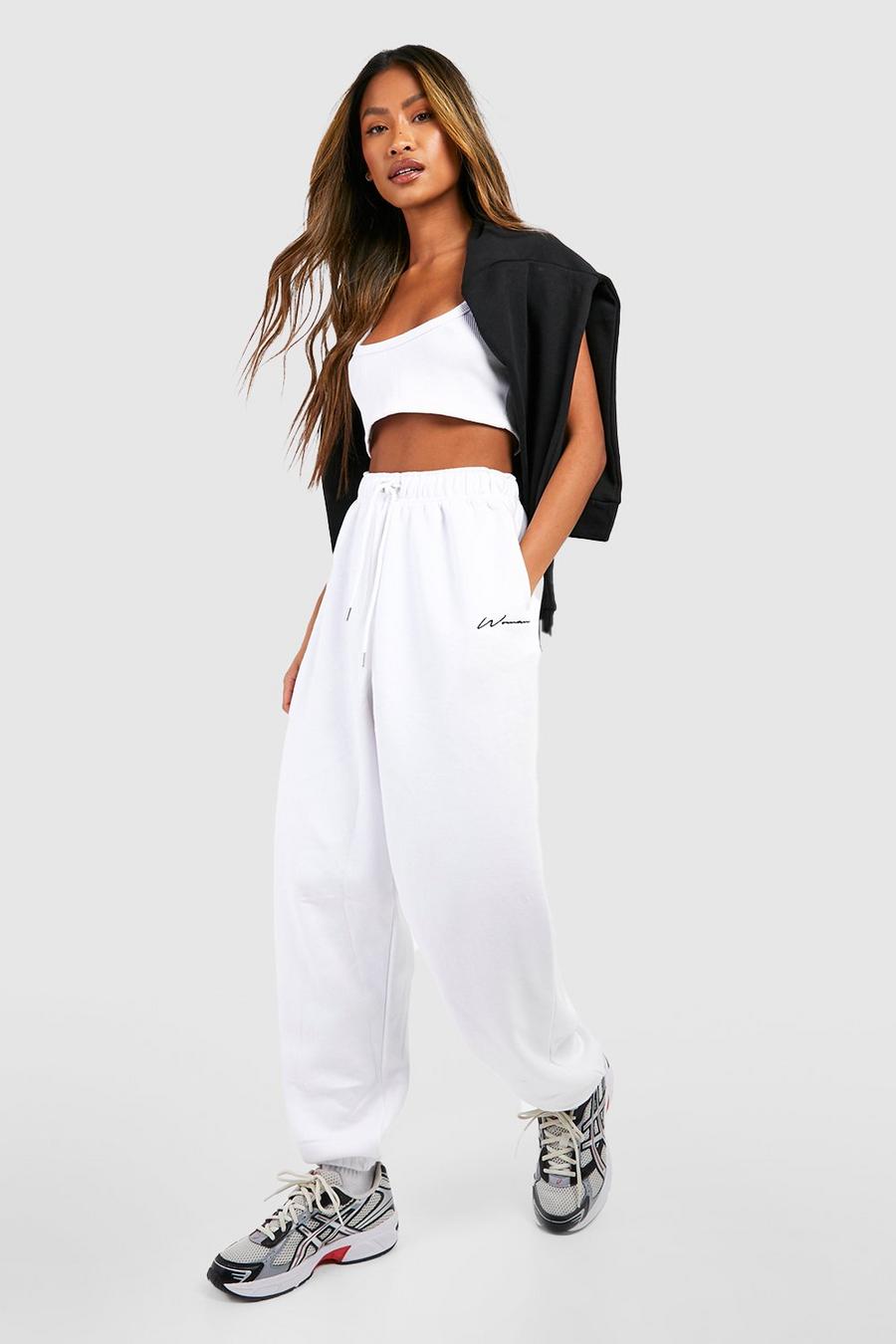 White Woman Oversize joggers  image number 1