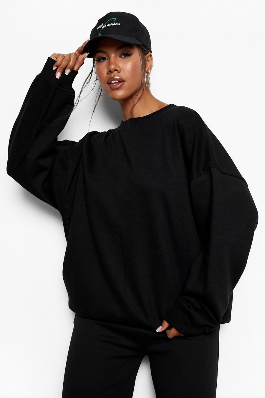 Black Oversize sweatshirt  image number 1