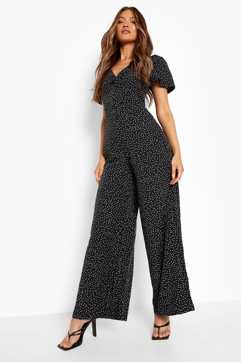 Boohoo cheap spotty jumpsuit