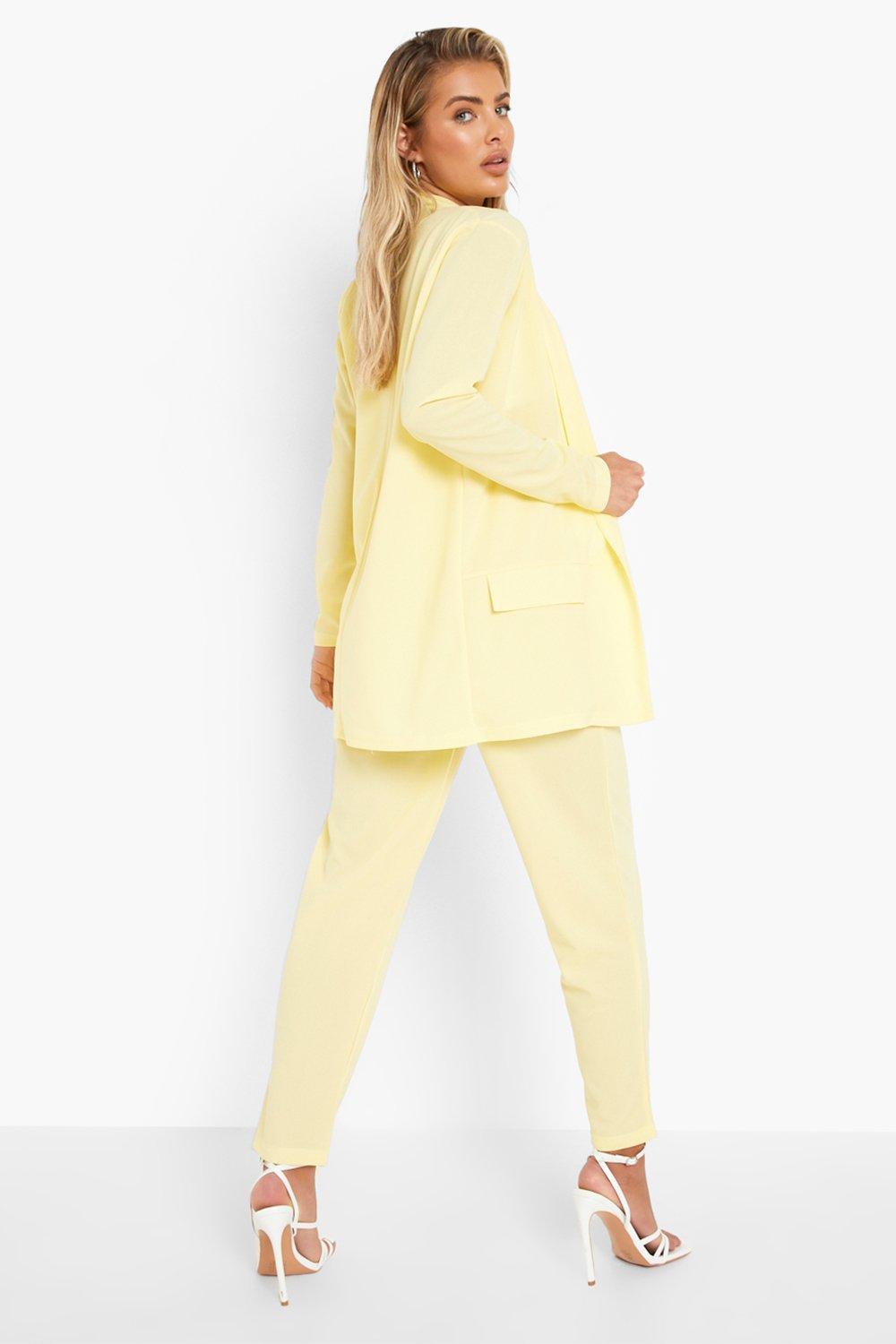 Boohoo on sale yellow suit