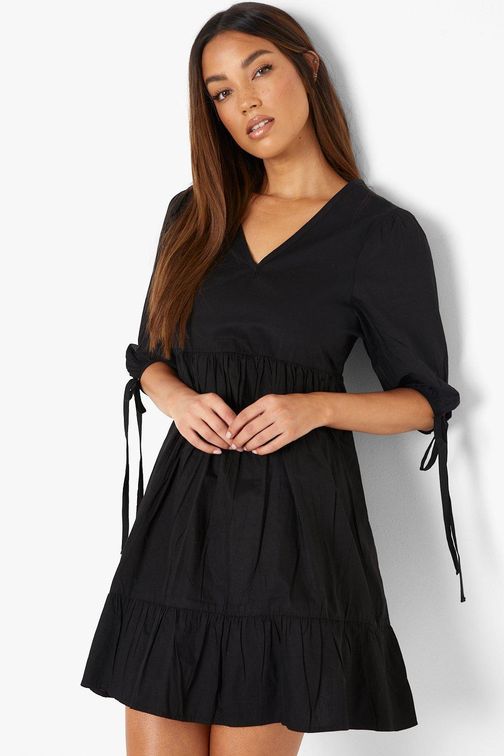 Robe babydoll a col en V