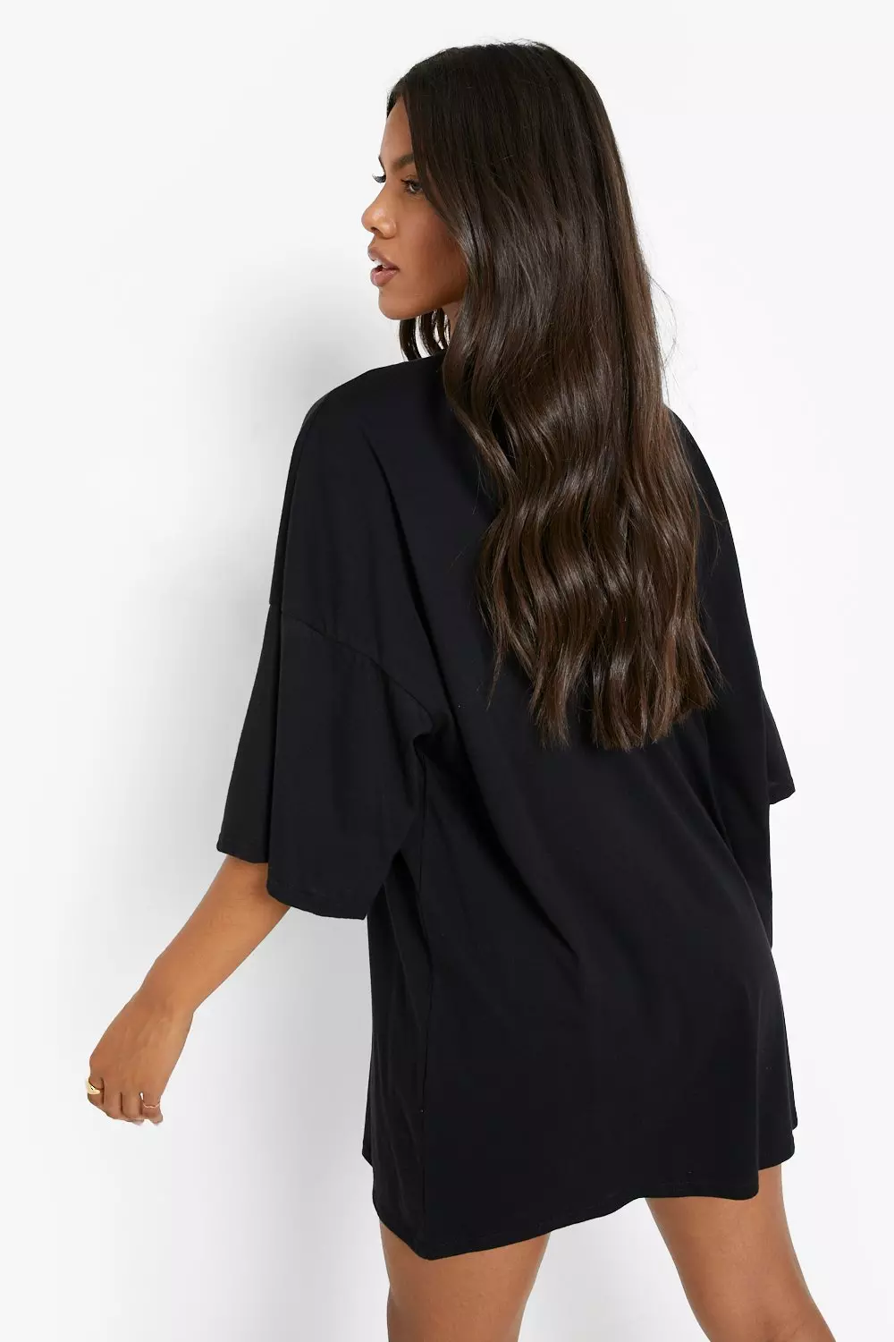Oversized slogan t shirt dress top
