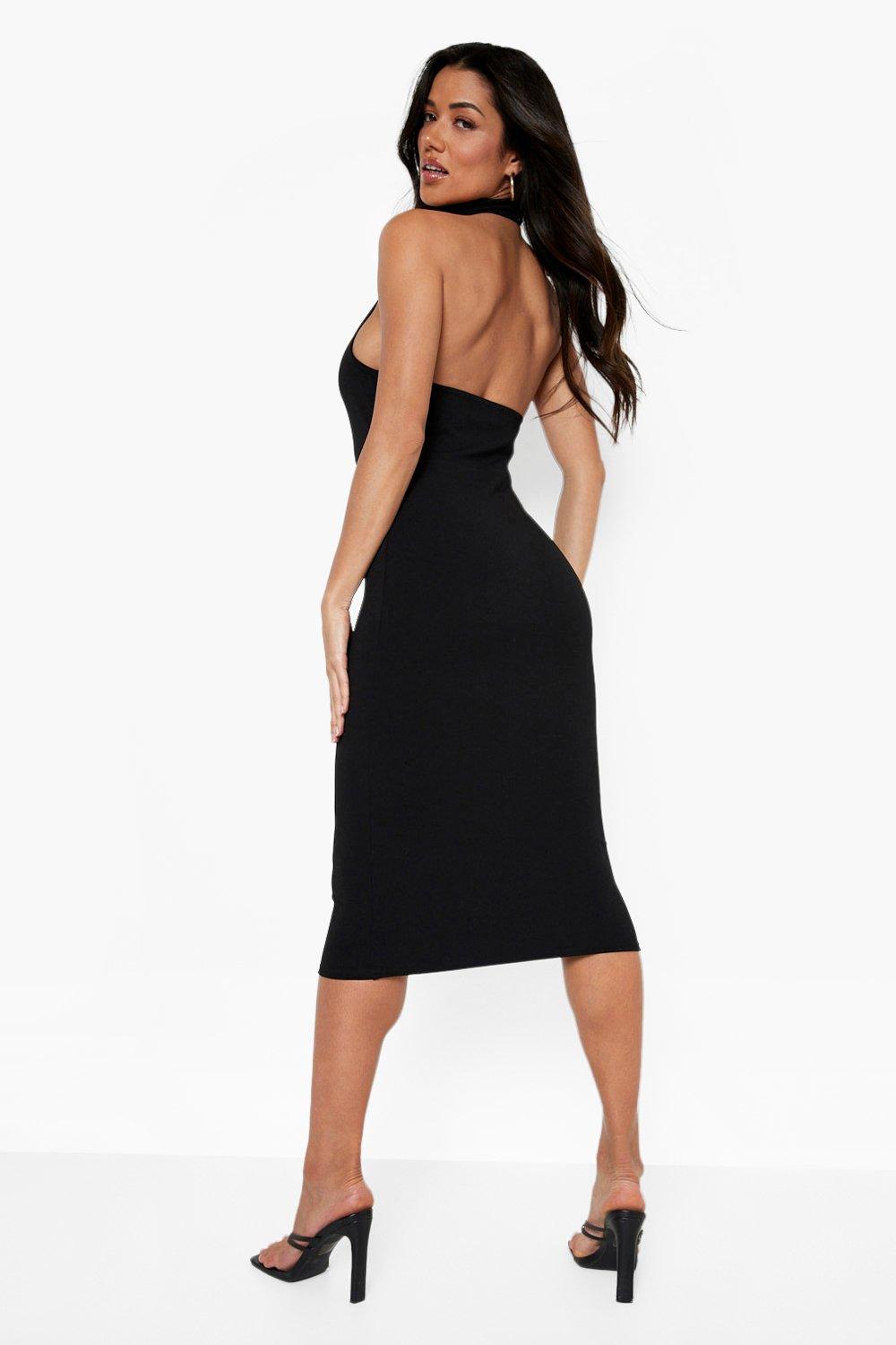 Missguided black cheap bodycon dress