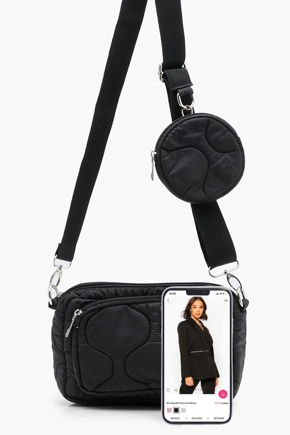 Nylon Multi Pocket Cross Body Bag