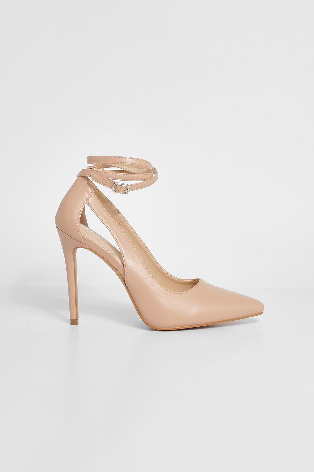 Escarpins avec brides multiples a la cheville boohoo FR