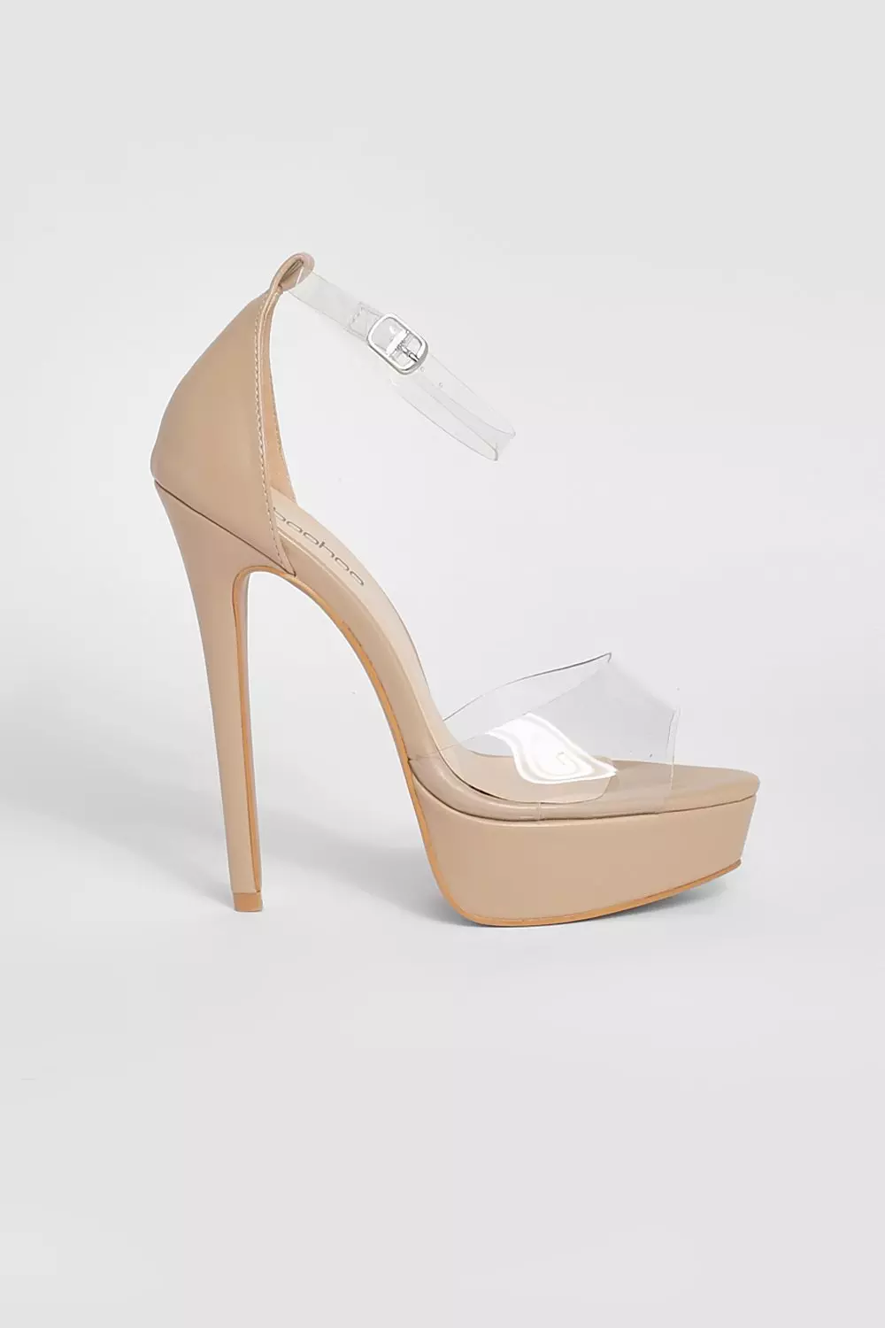 Clear platform stiletto on sale heels