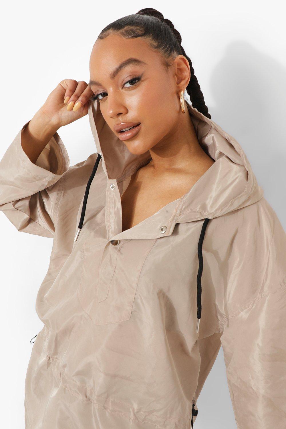 Hooded Paneled Windbreaker