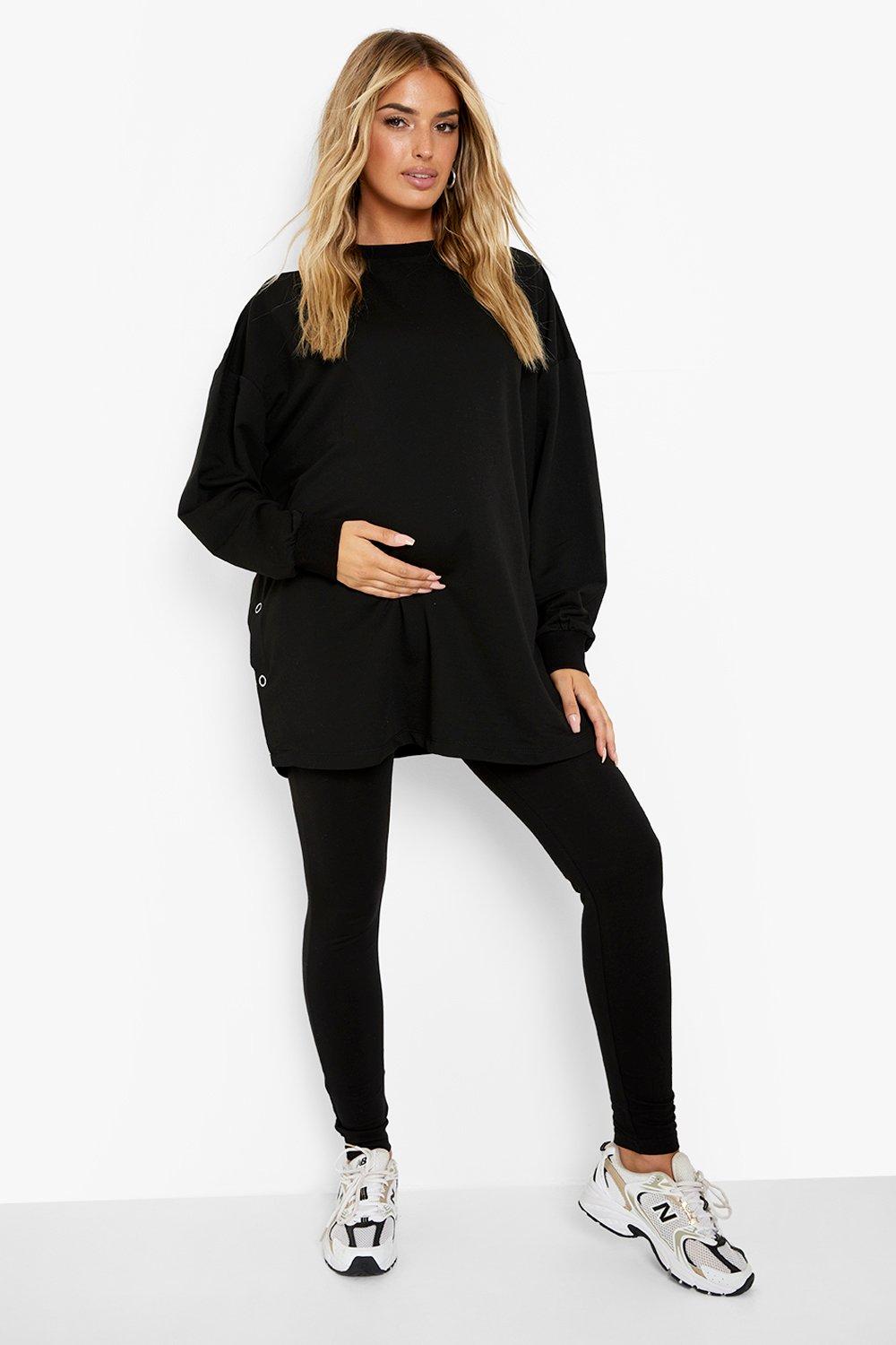 Nursing store sweatshirt dress