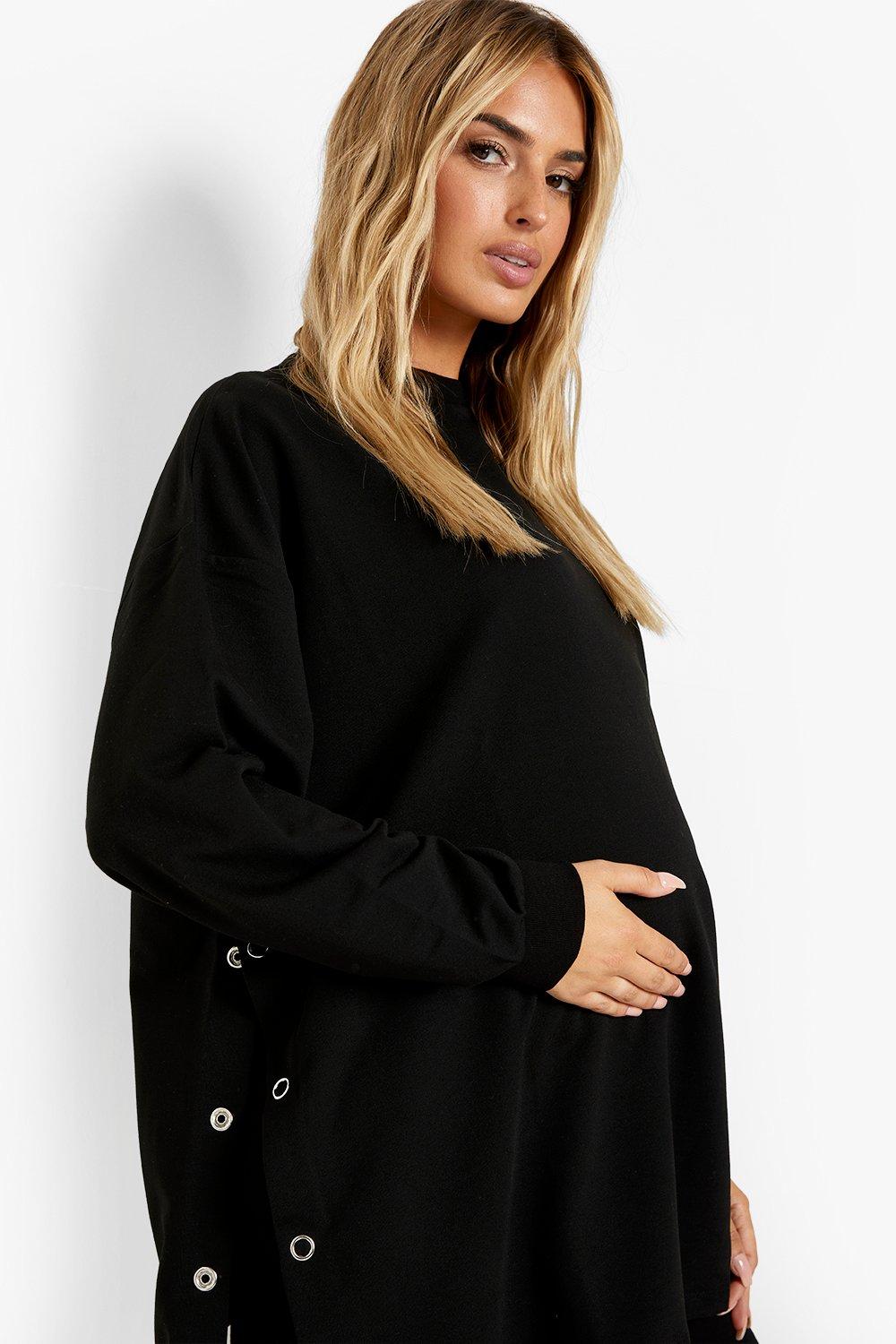 Maternity Popper Side Nursing Sweatshirt