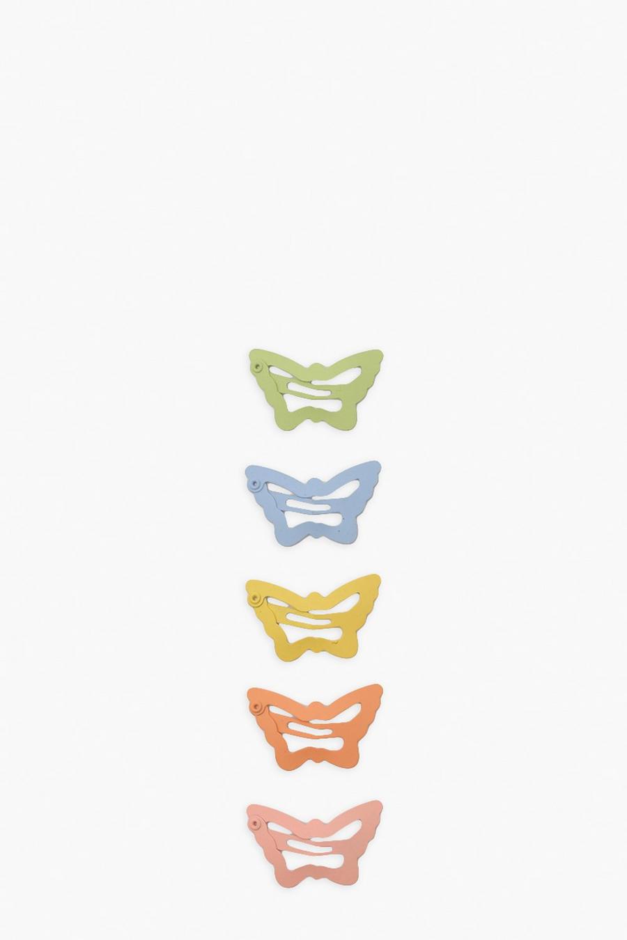 Multi 5 Pack Butterfly Snap Clips image number 1