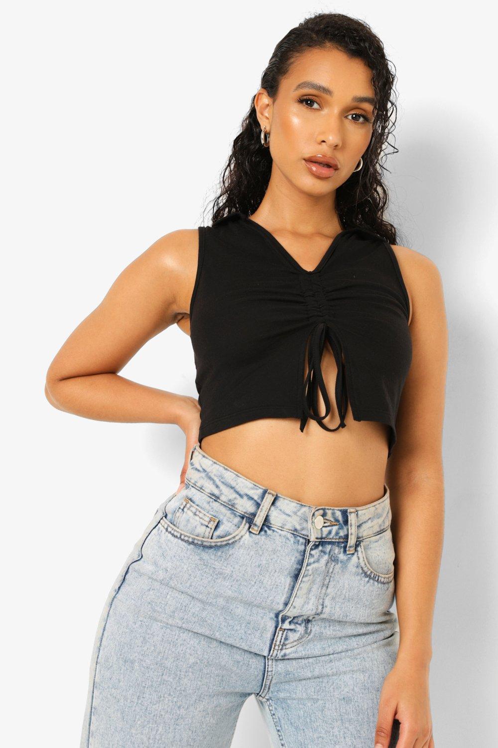 Crop top maniche corte deals