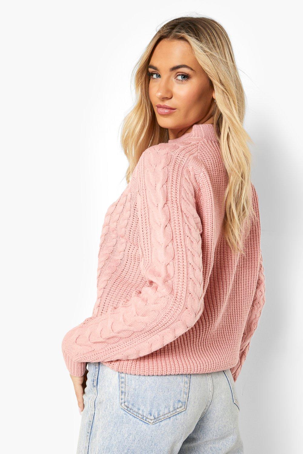 Crochet Stripe Slouchy Sweater