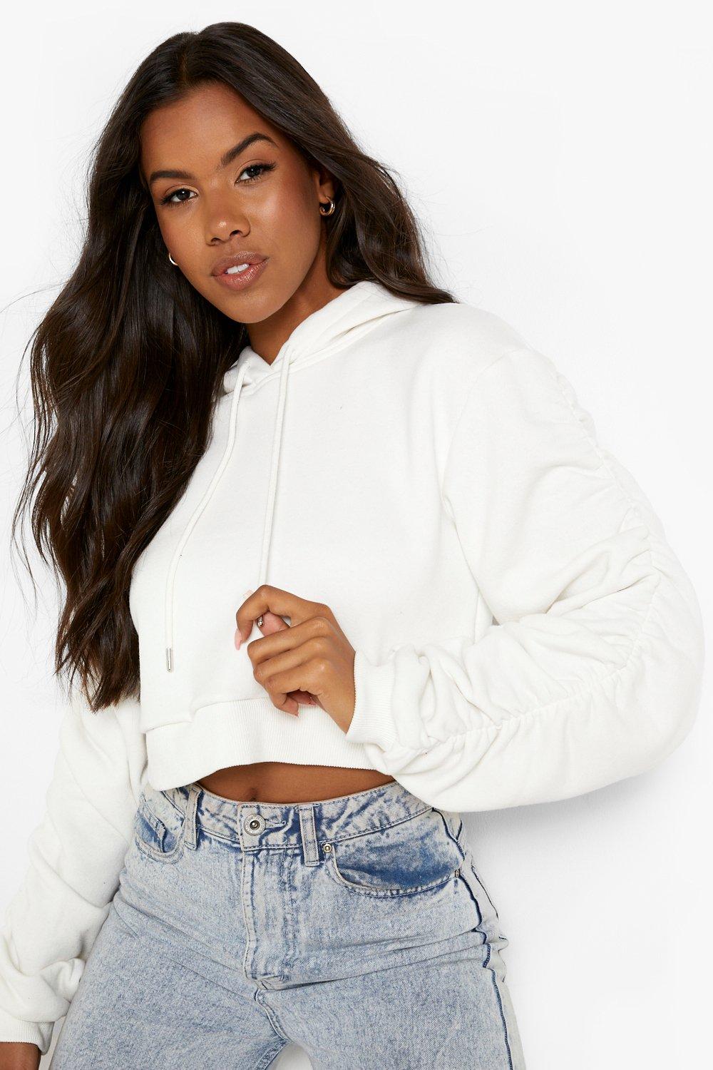 Boohoo best sale white hoodie