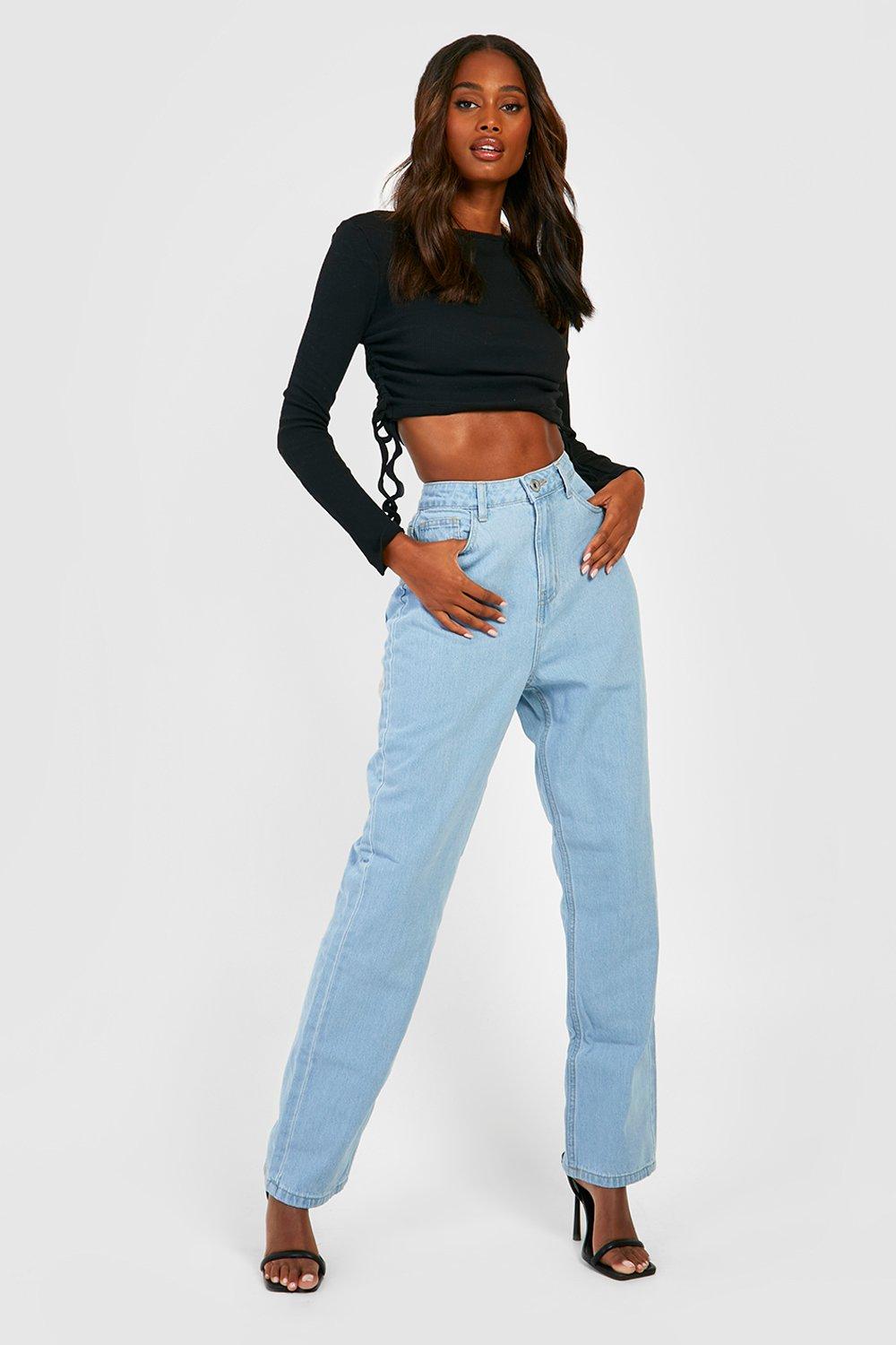 Recycled Side Ruched Long Sleeve Crop Top