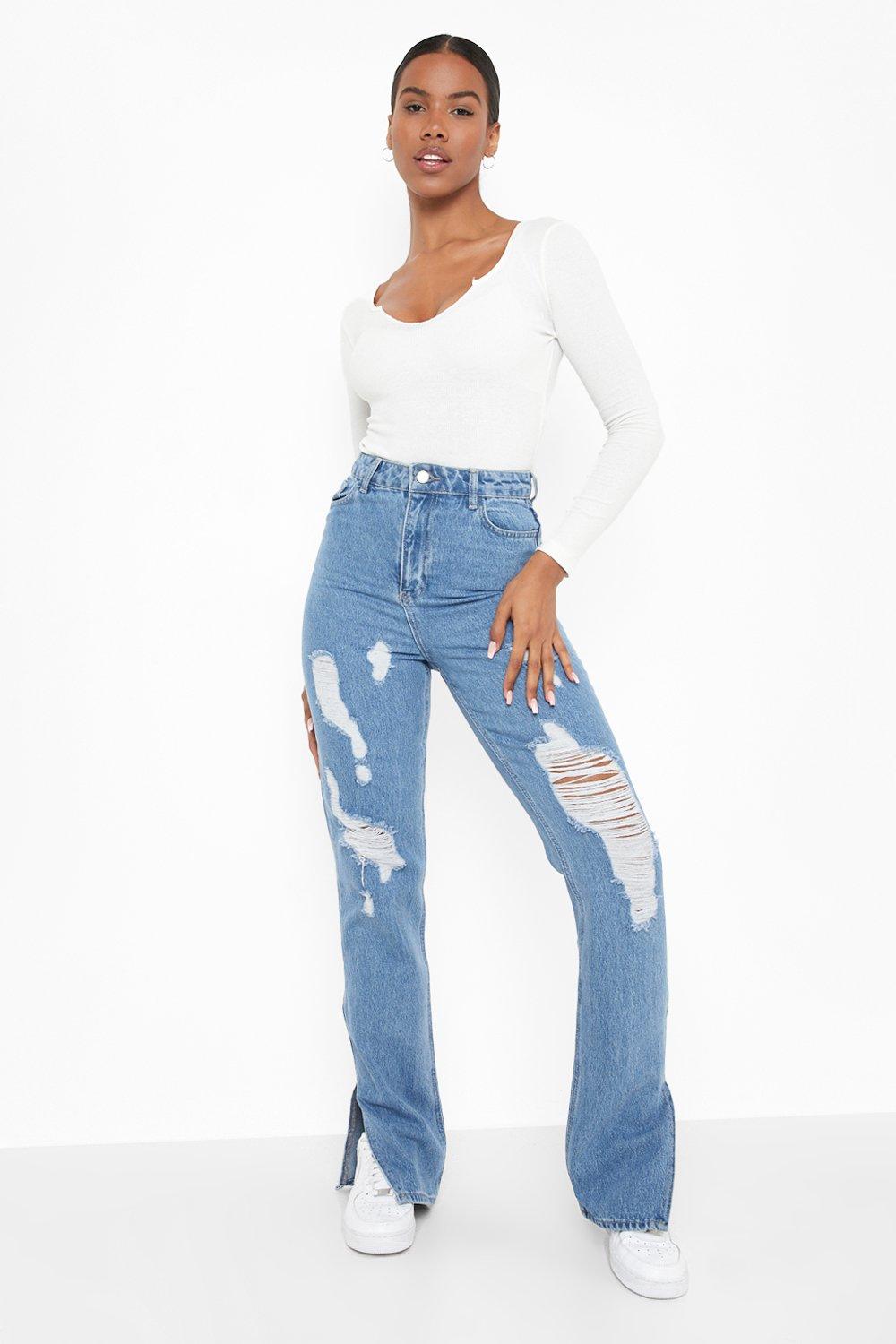 Bodysuit with boyfriend sales jeans