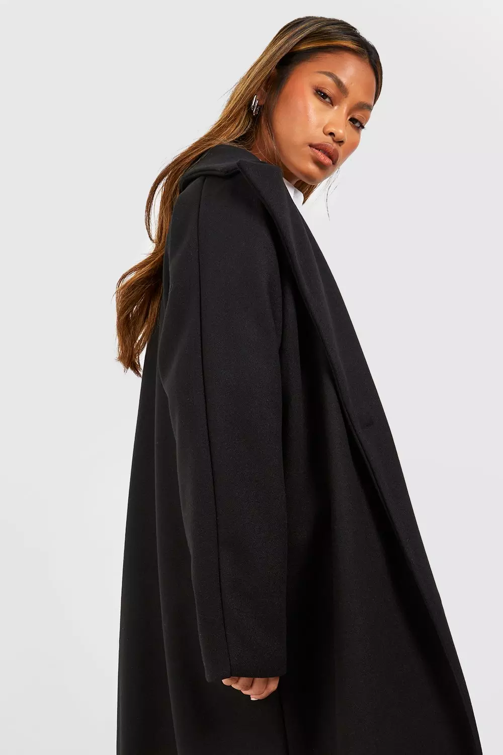 Wool oversized cheap boyfriend coat