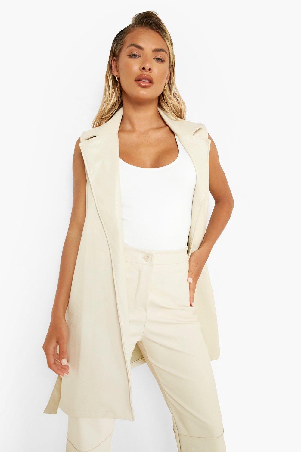 Boohoo hot sale sleeveless jacket