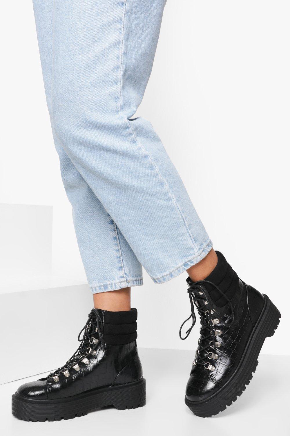 Boohoo sales hiking boots