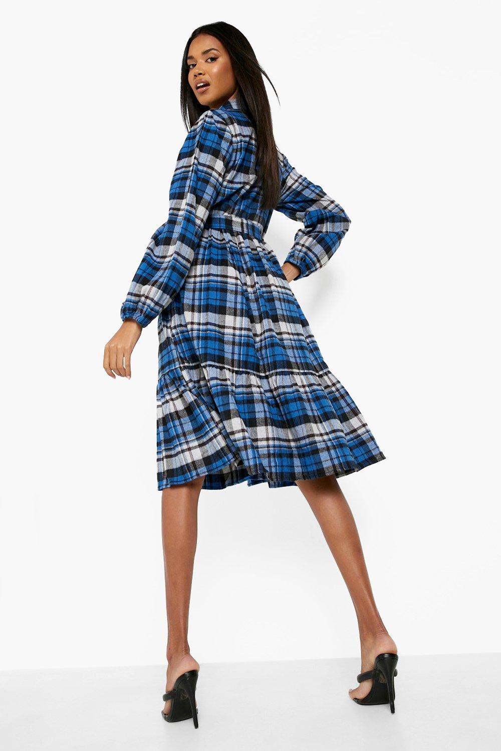 Boohoo hotsell checkered dress