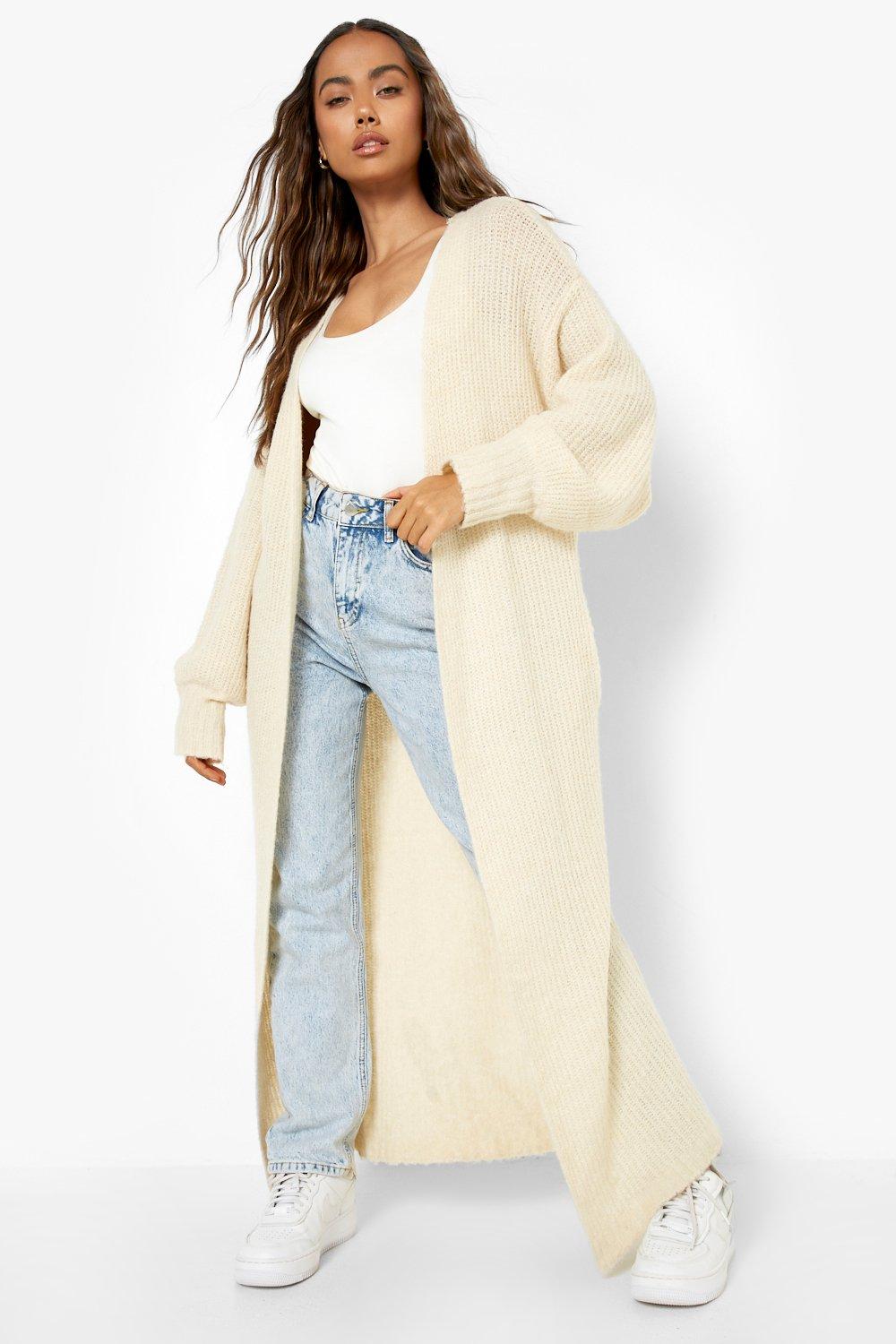 Maxi cream cheap cardigan