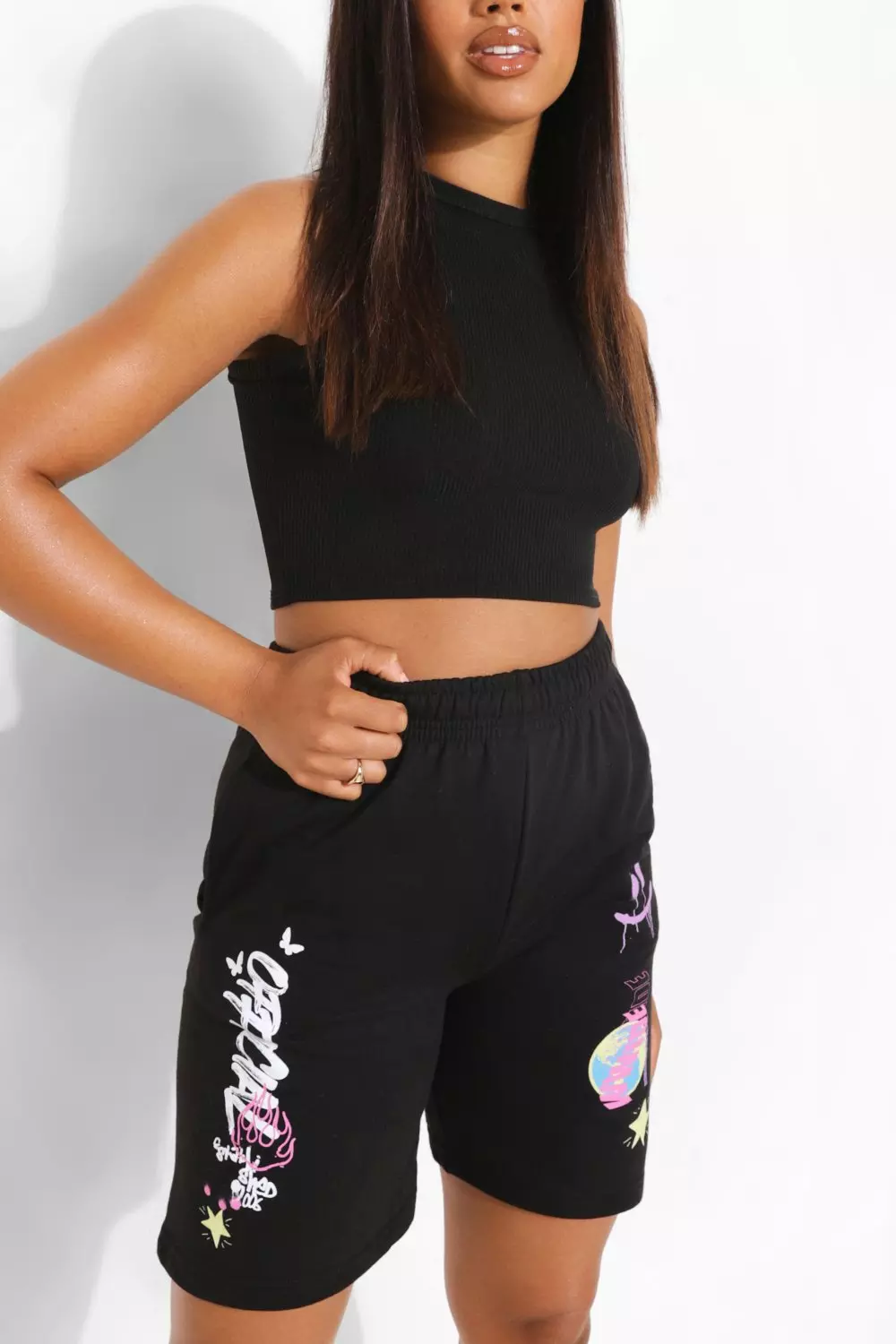 Graphic deals sweat shorts