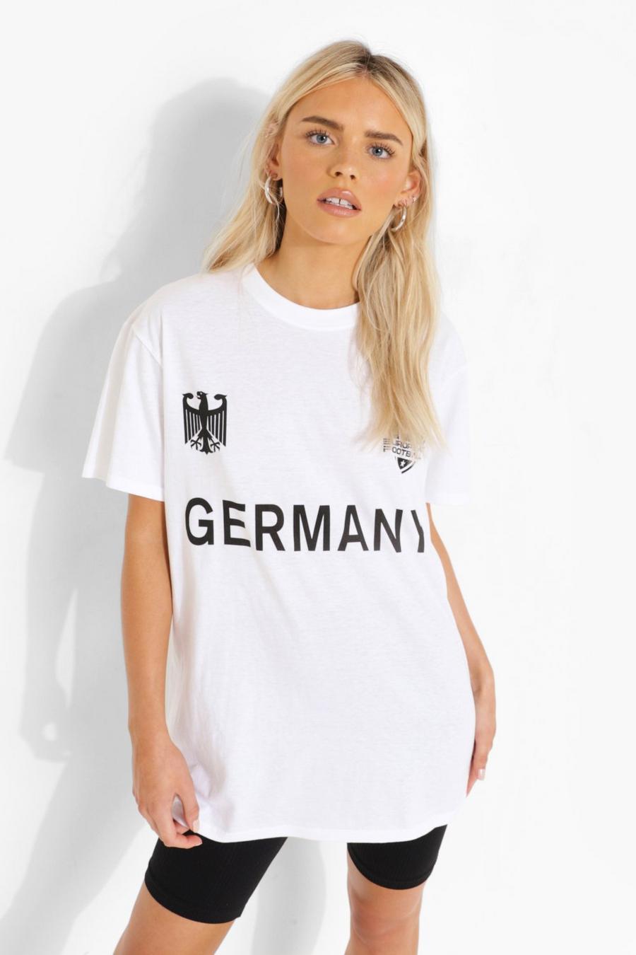White Germany Football T-shirt image number 1