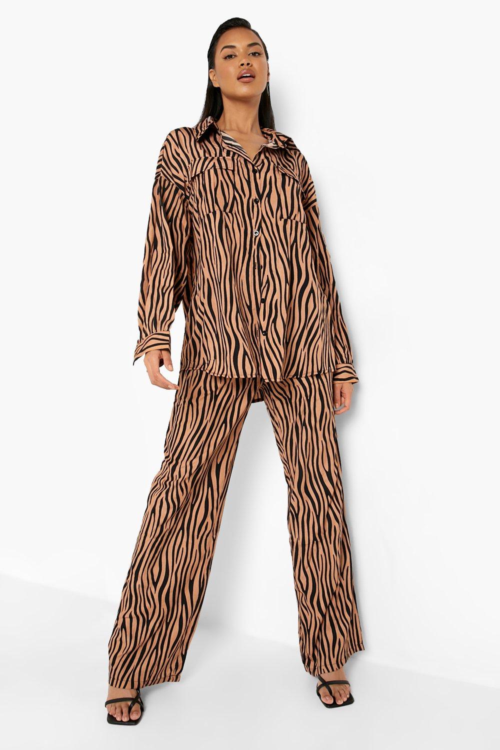 Boohoo zebra online pyjamas