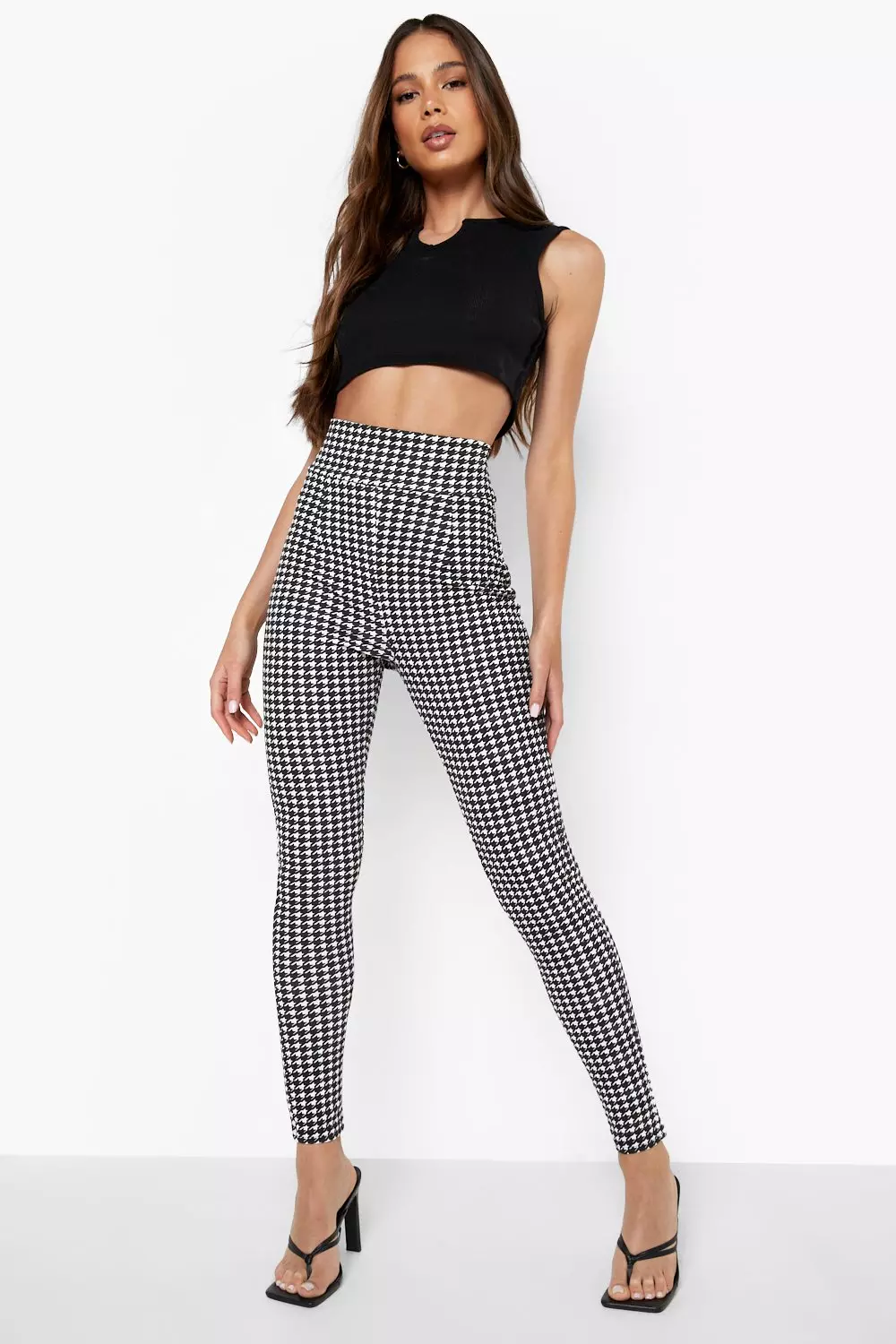 Dogtooth skinny sale trousers