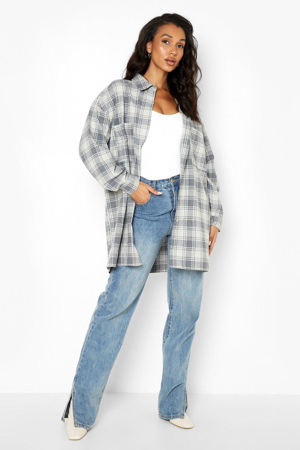 Oversized check pattern SH /柄GRY Tattooed_Check_Shirt1_1080x.