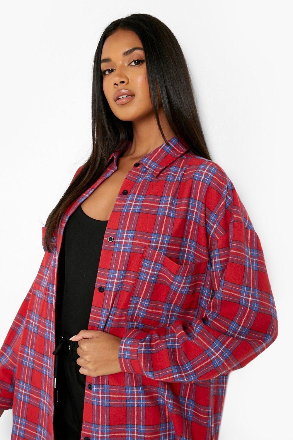 Oversized Check Shirt | boohoo IE
