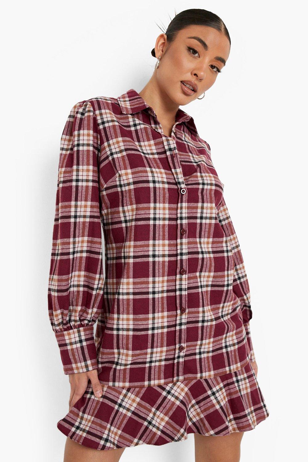 Womens flannel best sale tunic dress