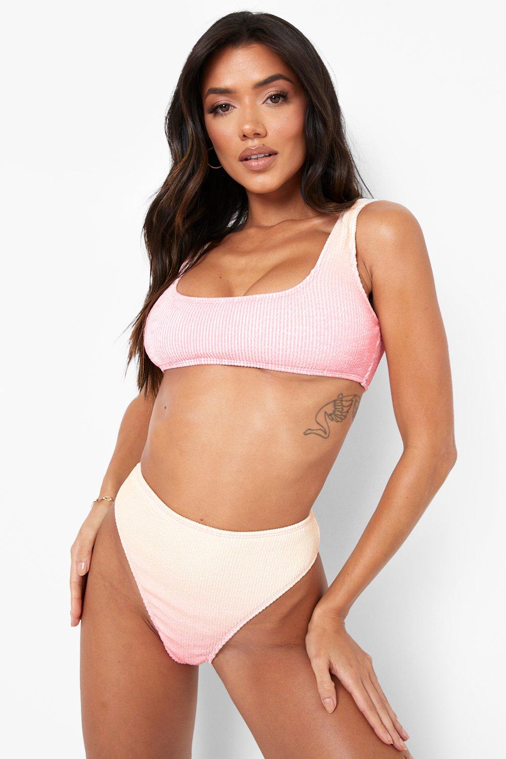 Premium Crinkle Scoop Bikini Top