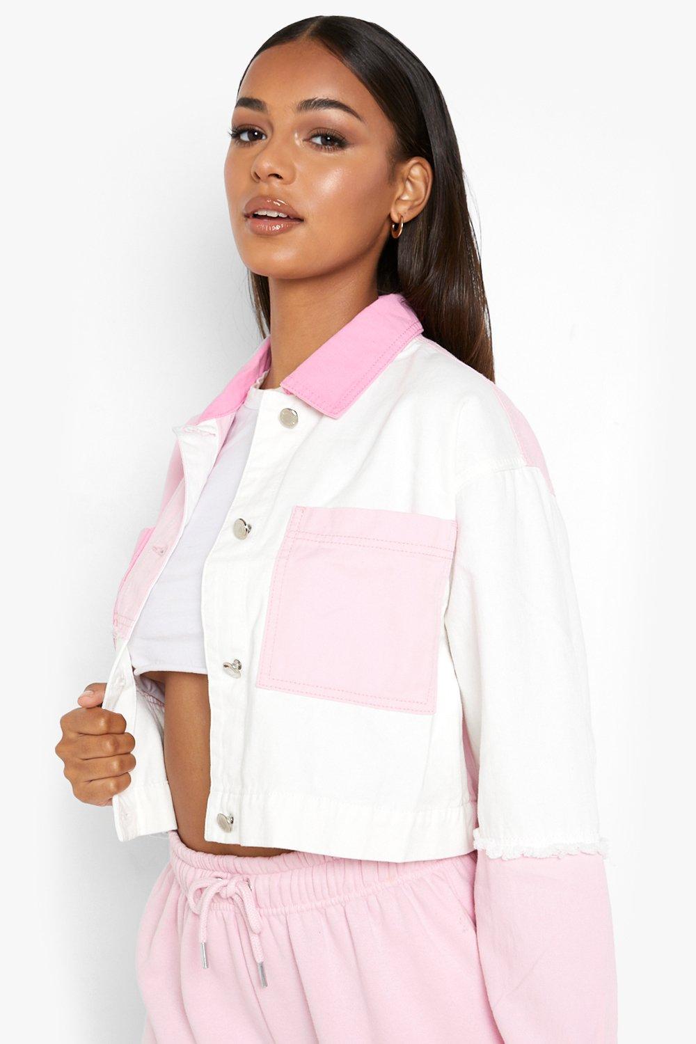 Colour Block Denim Jacket