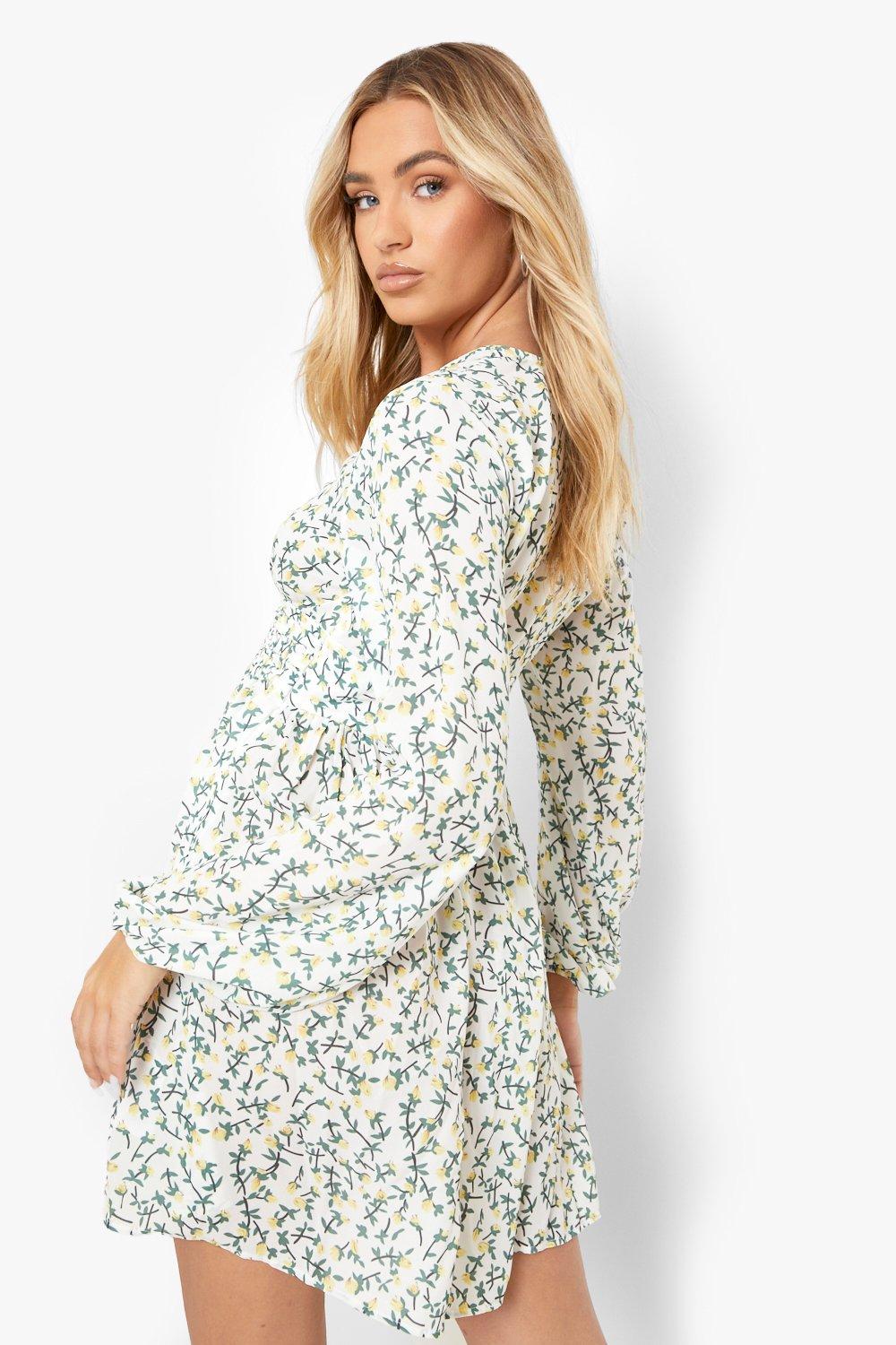 Ruched best sale tea dress