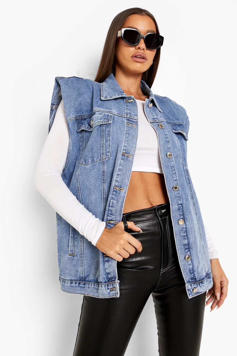 Veste en 2024 jean femme boohoo