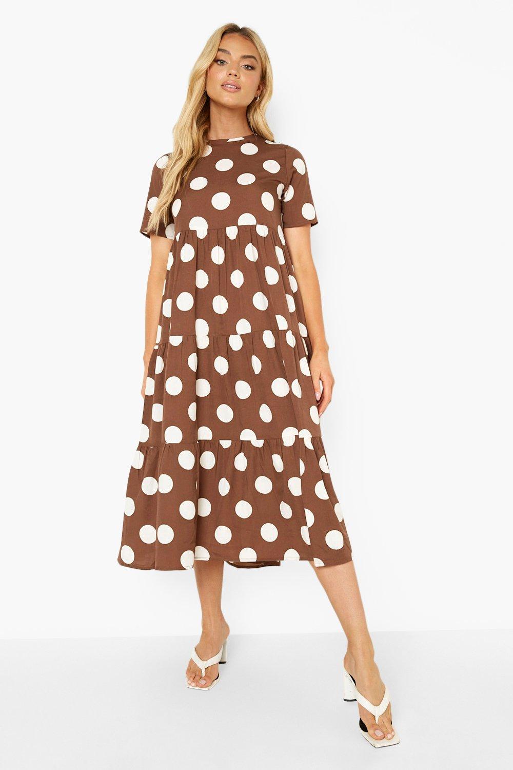 Spotty 2024 dress boohoo