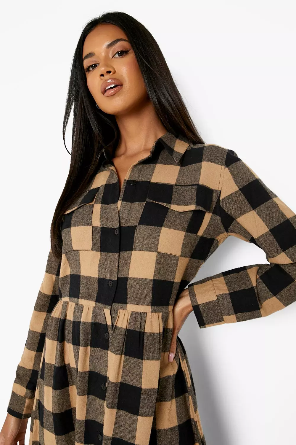 Midi skater dress with pockets hotsell