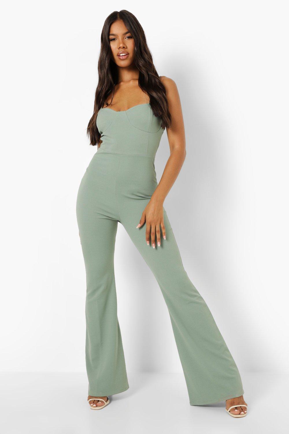 Flared store jumpsuit uk