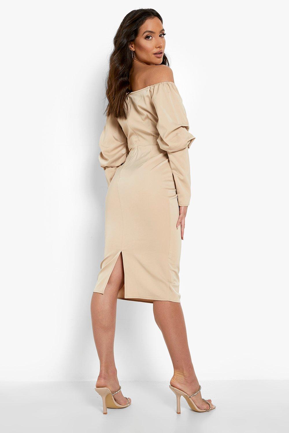 Off shoulder shop blouson dress