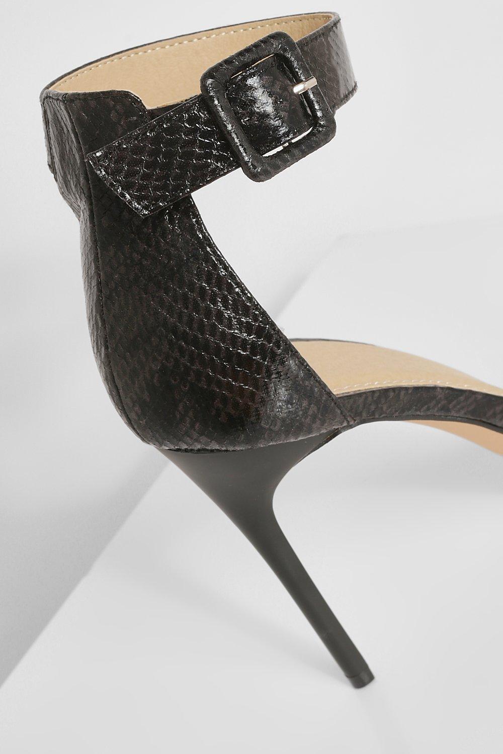 Snakeskin barely clearance there heels