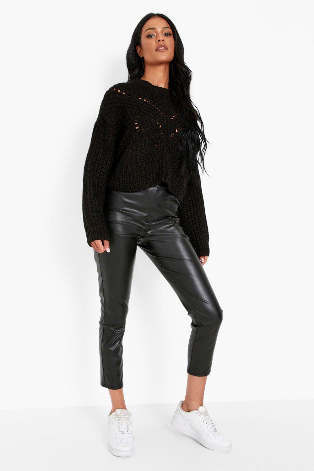 Tall Fisherman Rib Cropped Sweater