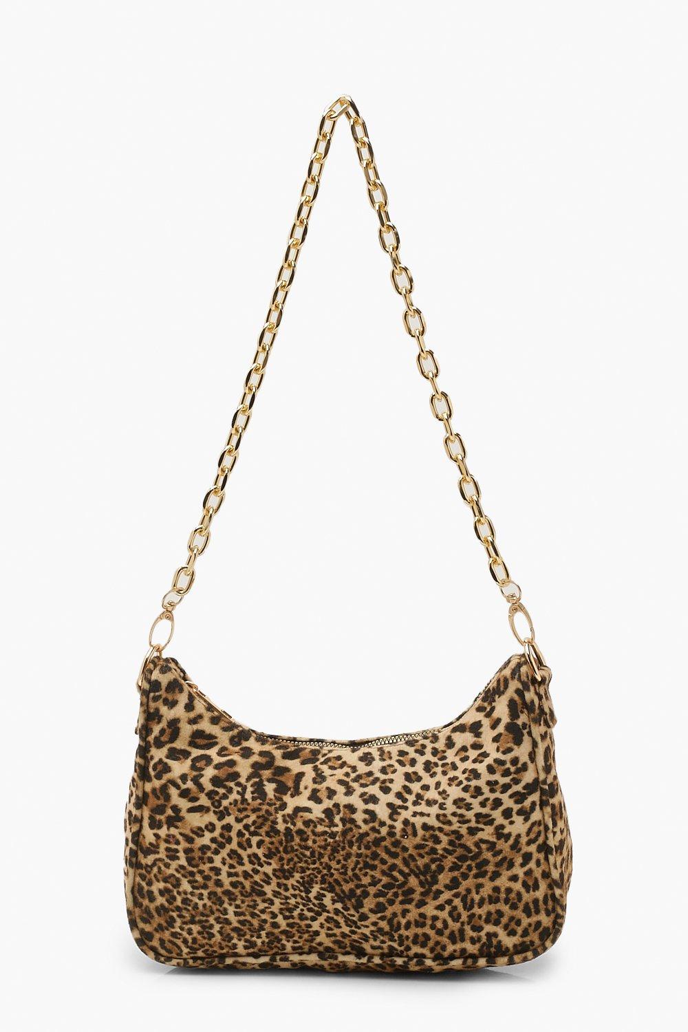 Boohoo leopard print discount bag